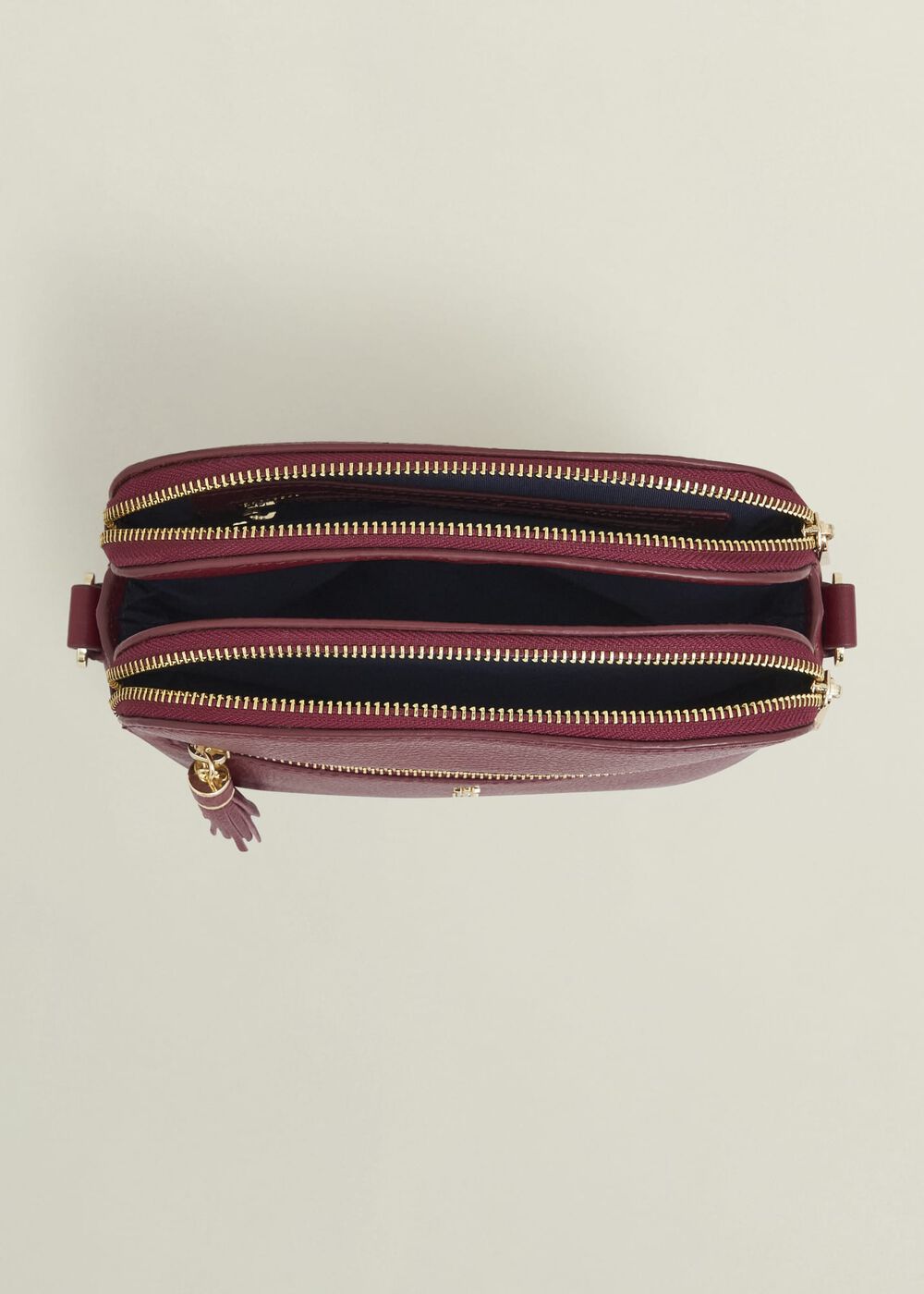 Carlton Leather Crossbody Bag, Beryl Red, hi-res
