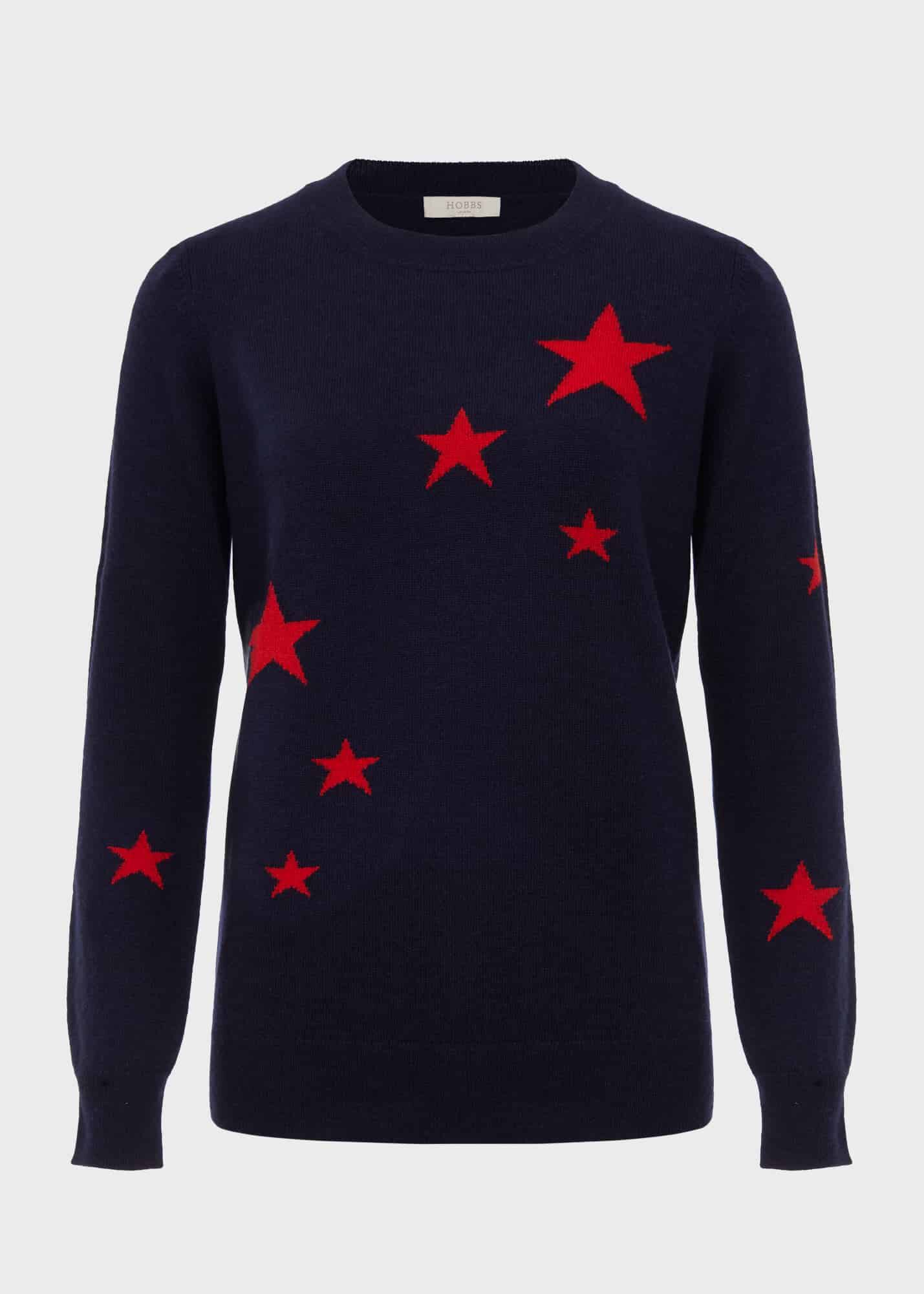 Samira Wool Cashmere Star Jumper Hobbs UK
