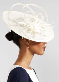 Freya Fascinator, Buttercream, hi-res