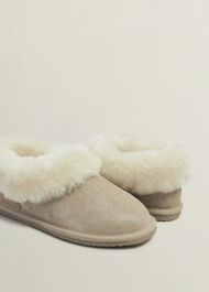 Zora Slippers, Pale Gold, hi-res