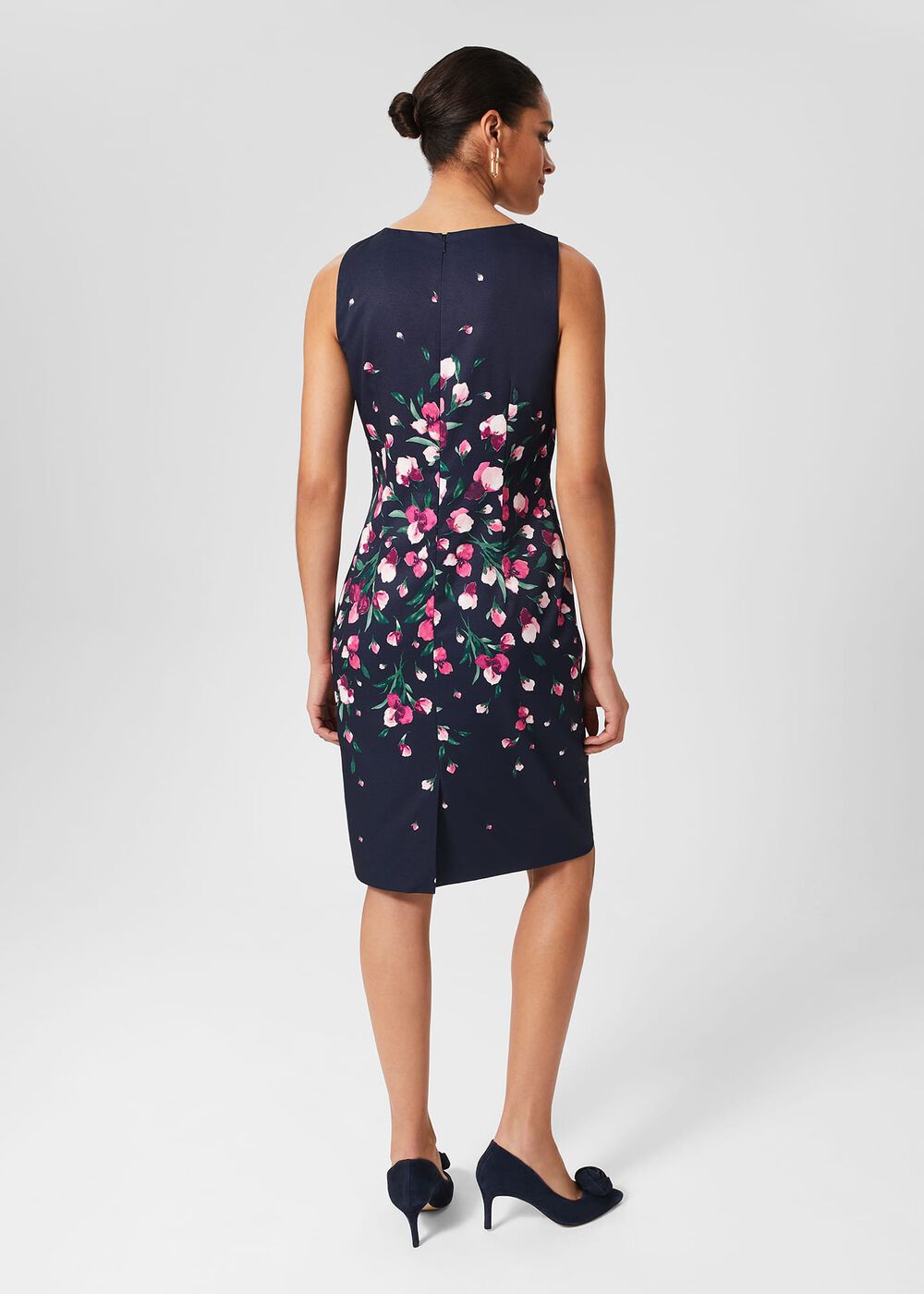Moira Floral Shift Dress, Navy Multi, hi-res