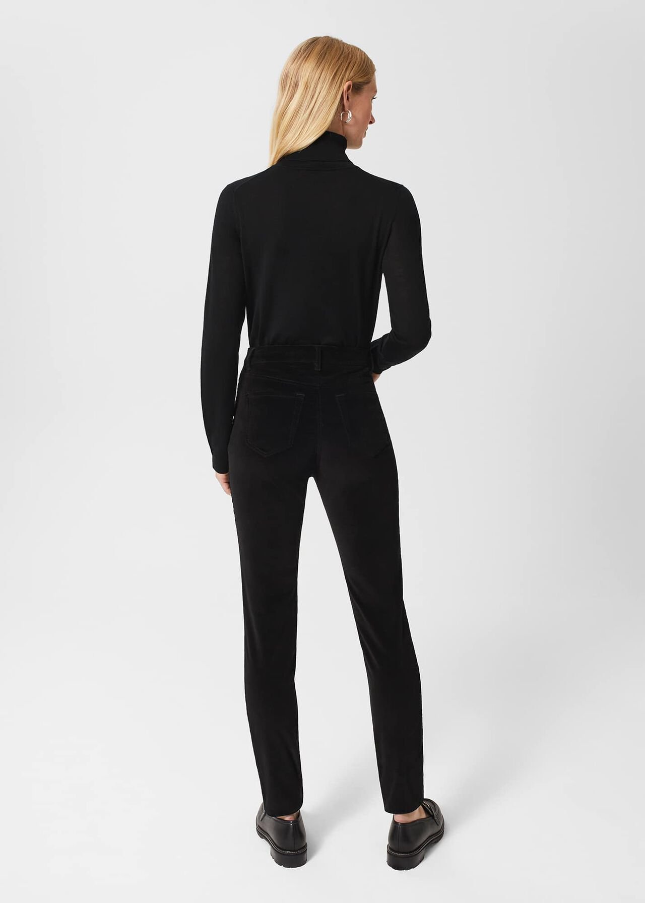 Gia Velvet Jeans , Black, hi-res