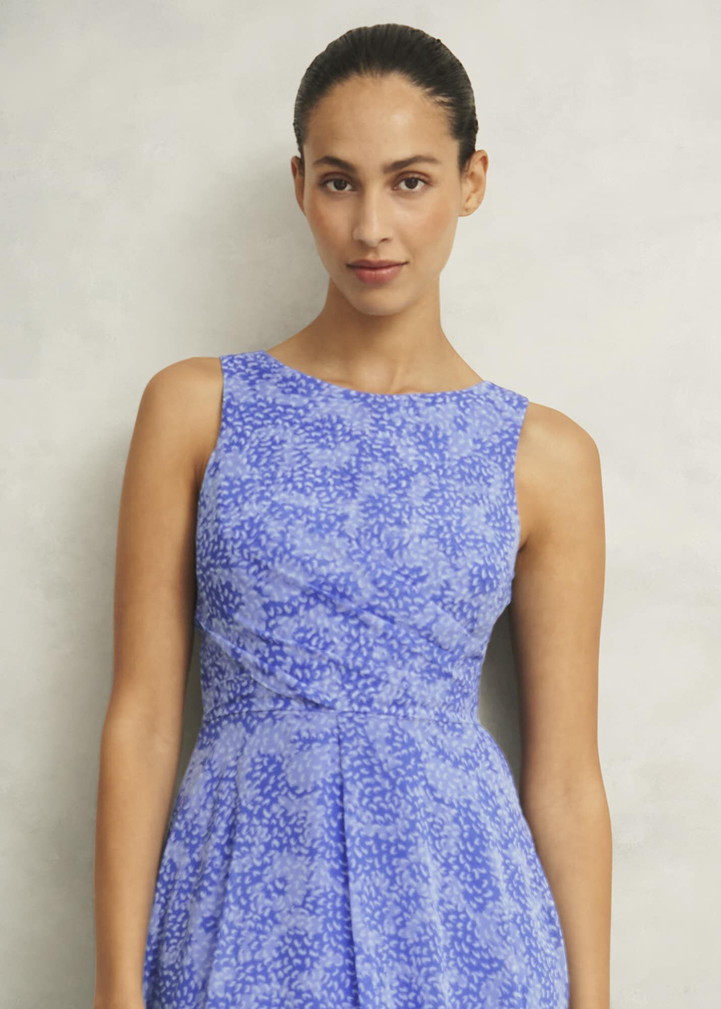 ★Hobbs London★ ジェッサ ドレス Jessa Dress HOBBS Jessa Twist Detail Dress in Bright Sky Blue | endource