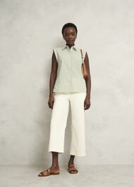 Melanie Shirt, Sage White, hi-res