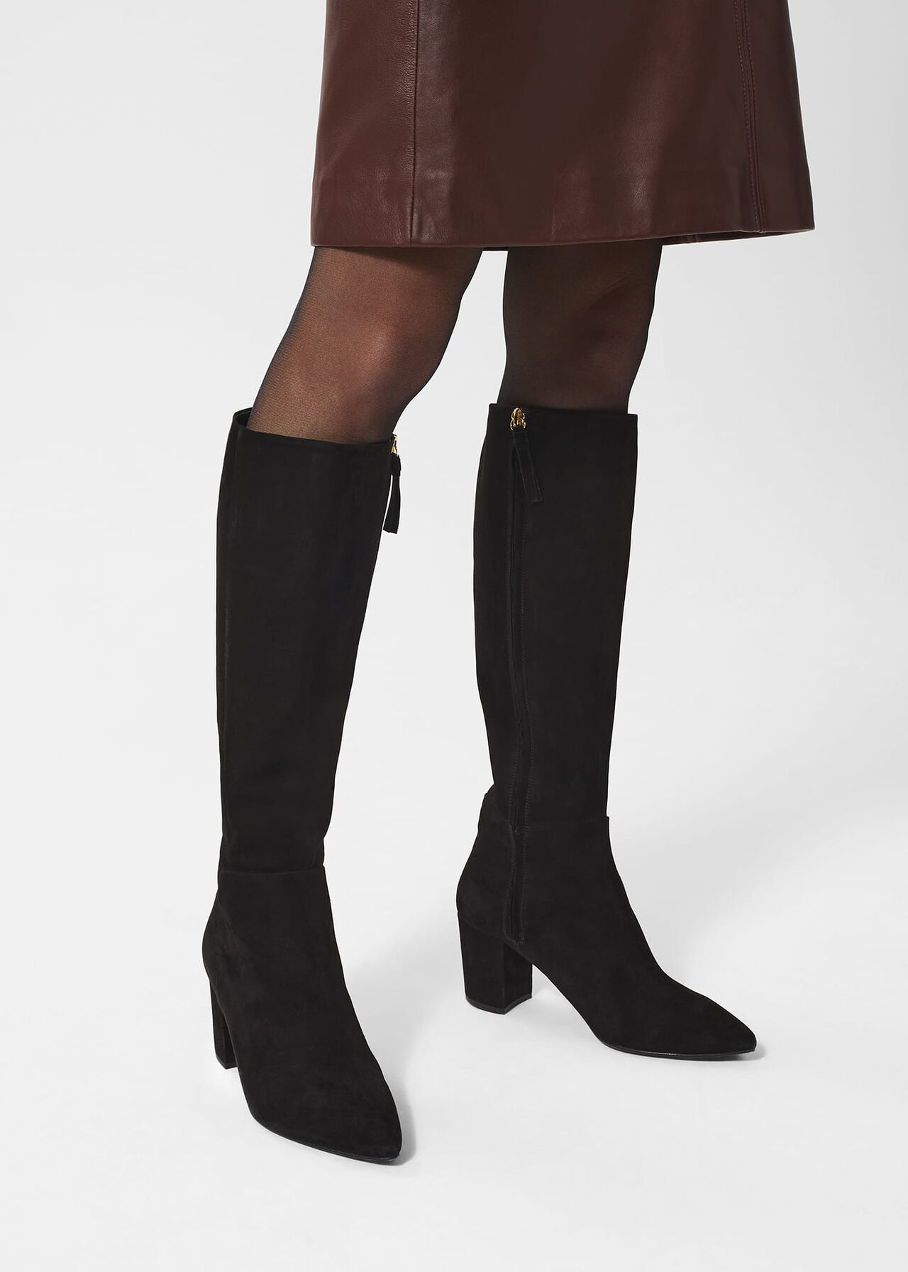 Lyra Long Boot, Black, hi-res