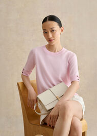 Leanne Knitted Top, Wysteria Pink, hi-res