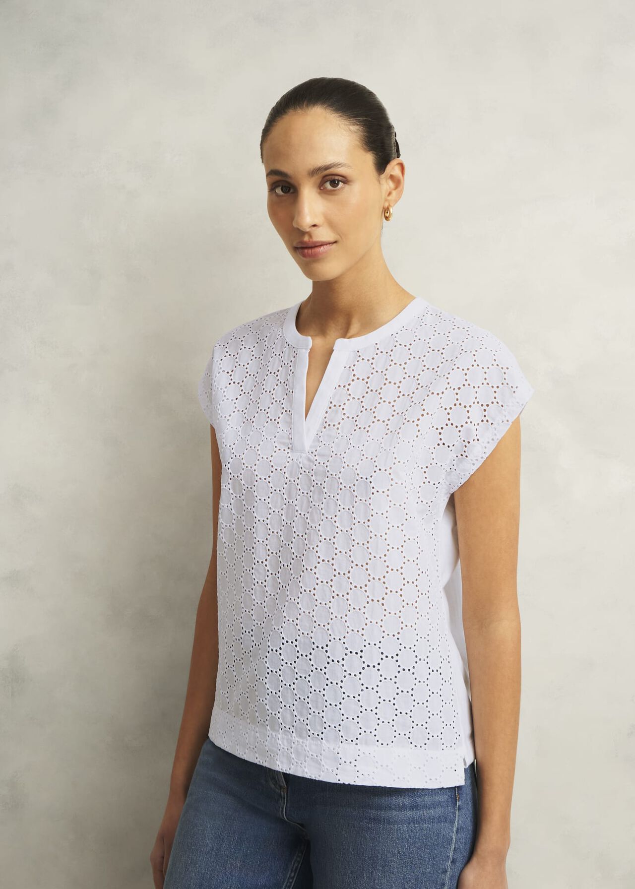 Hobbs Joanna Broderie Top