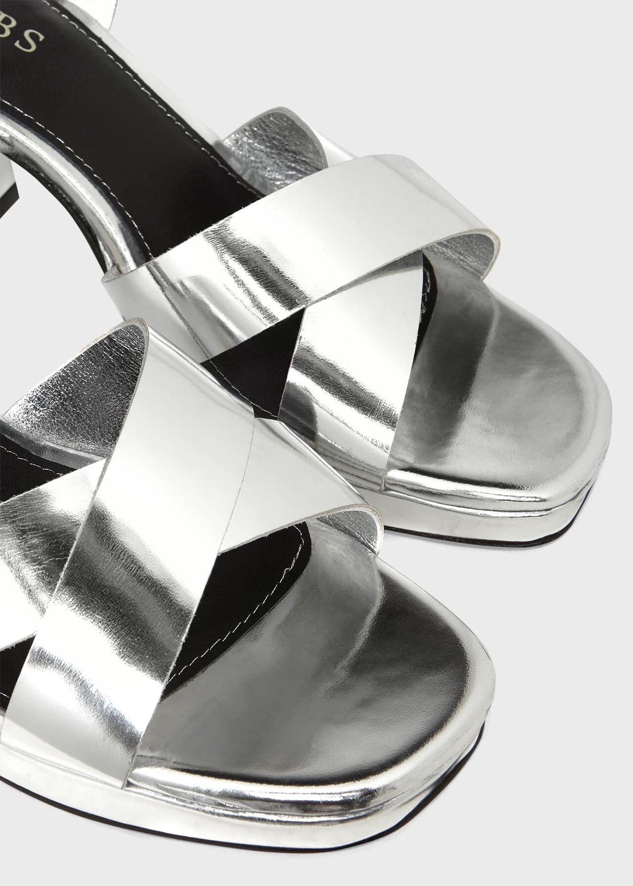 Eliza Platform Sandal, Silver, hi-res