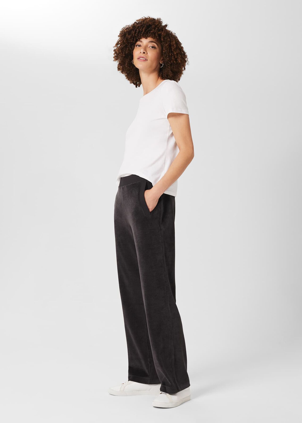 Harlow Trousers, Charcoal Grey, hi-res