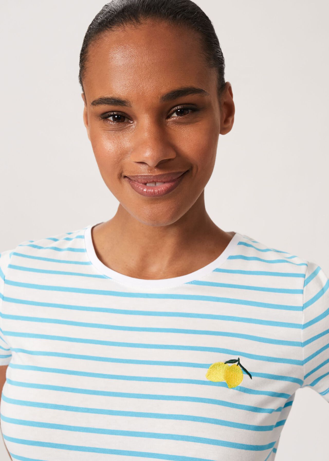 Pixie Embroidered T-Shirt, Azure Blue, hi-res