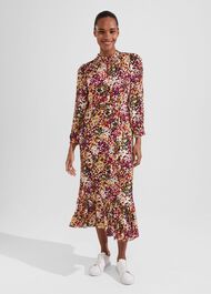 Petite Camellia Dress, Multi, hi-res