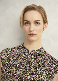 Maeve Printed Top, Navy Multi, hi-res