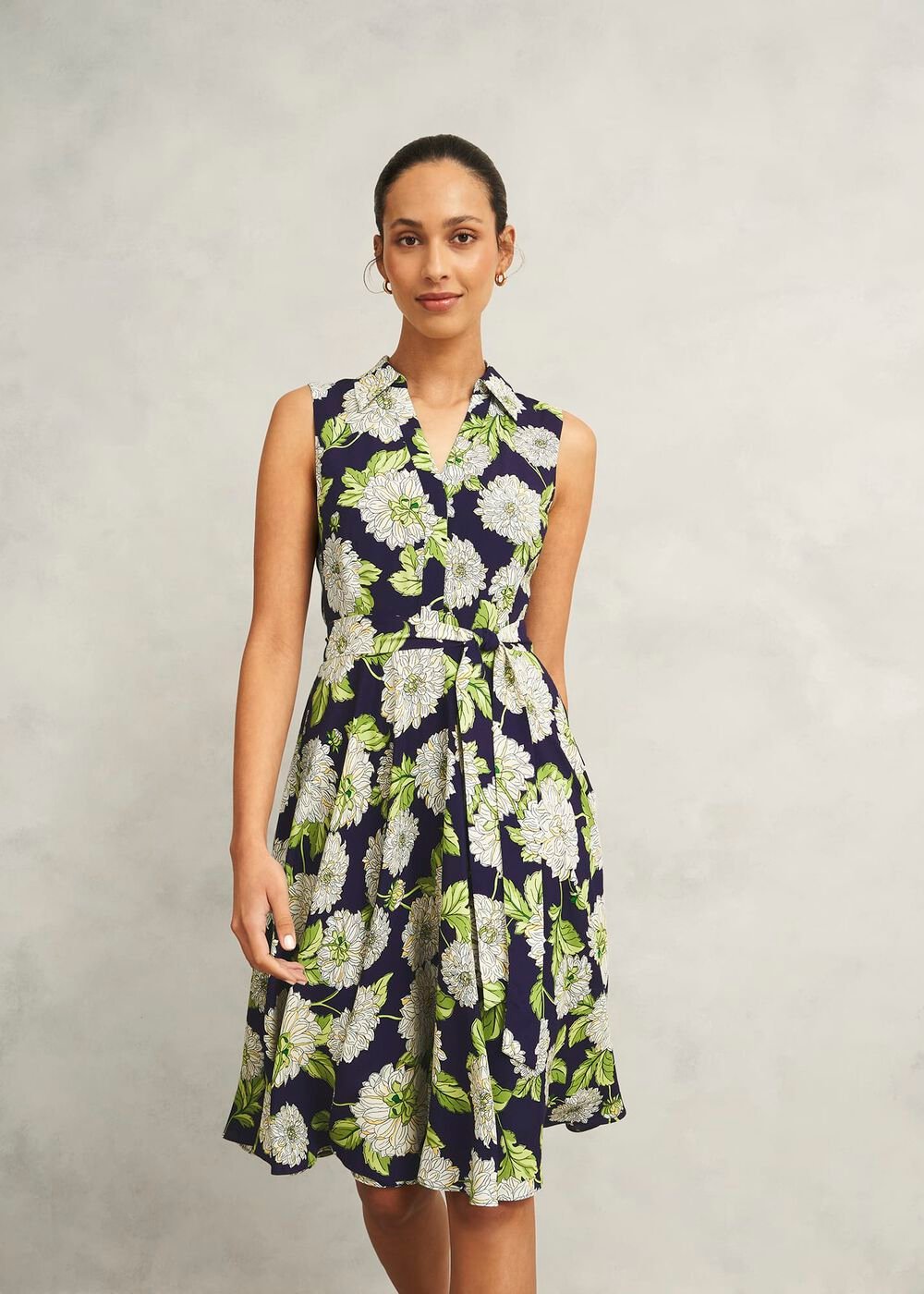 Petite Bea Dress, Navy Multi, hi-res