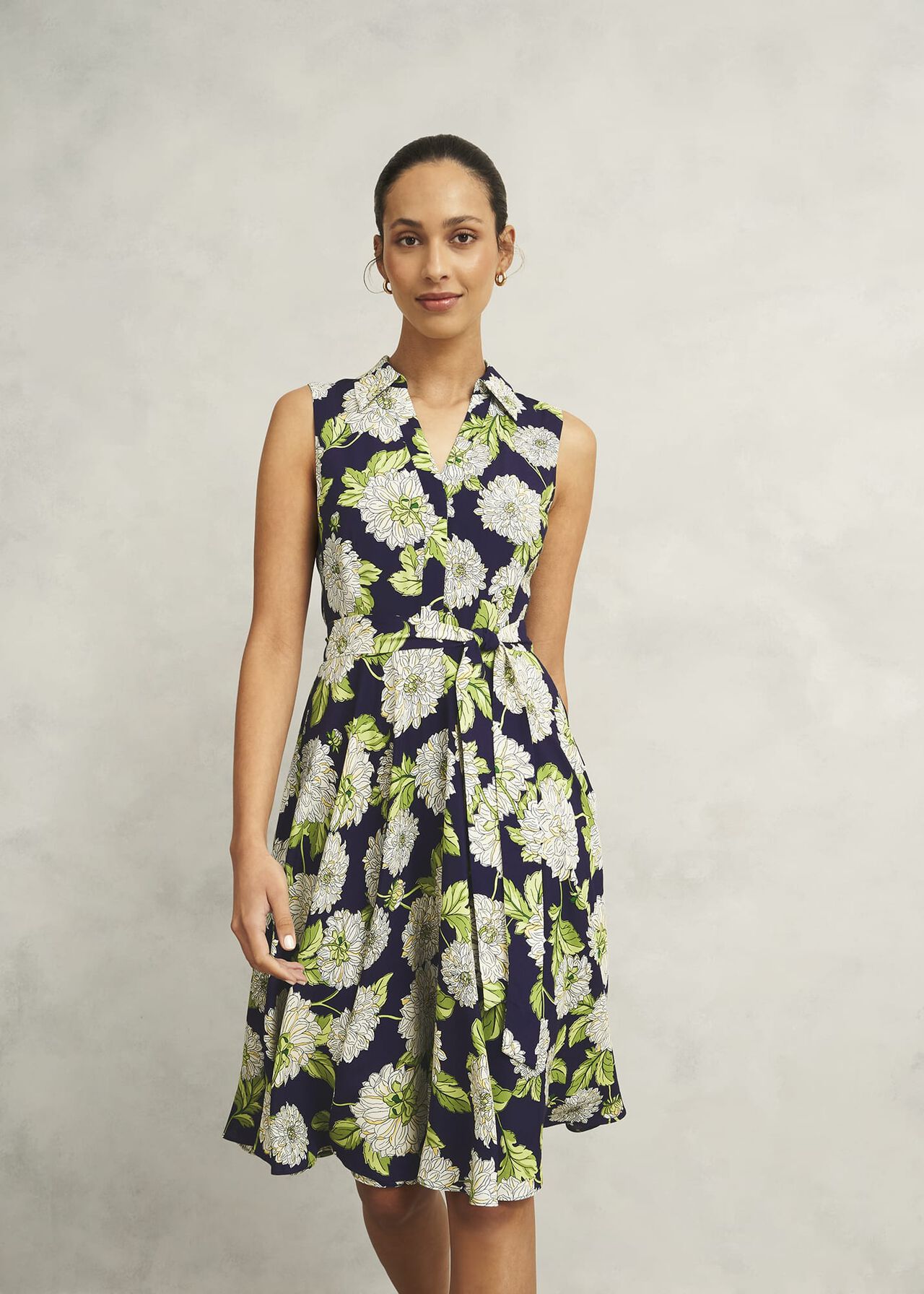 Petite Bea Dress, Navy Multi, hi-res