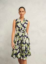 Petite Bea Dress, Navy Multi, hi-res