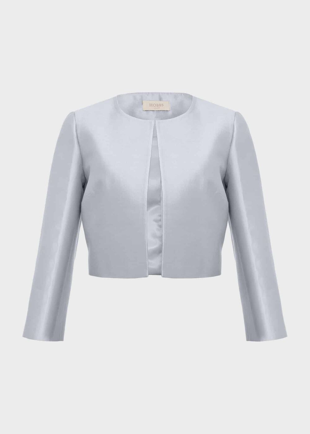 Katherine Silk Blend Jacket, Pale Blue, hi-res