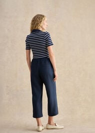 Lillie Wide Leg Trousers, Navy, hi-res