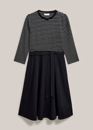 Viviana Dress, Navy Ivory, hi-res