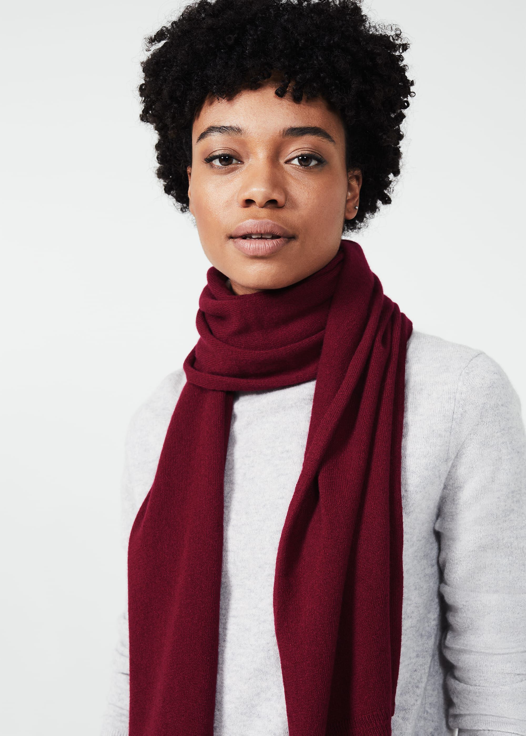 cashmere red scarf