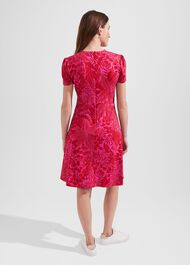Ann Jersey Dress, Red Pink, hi-res