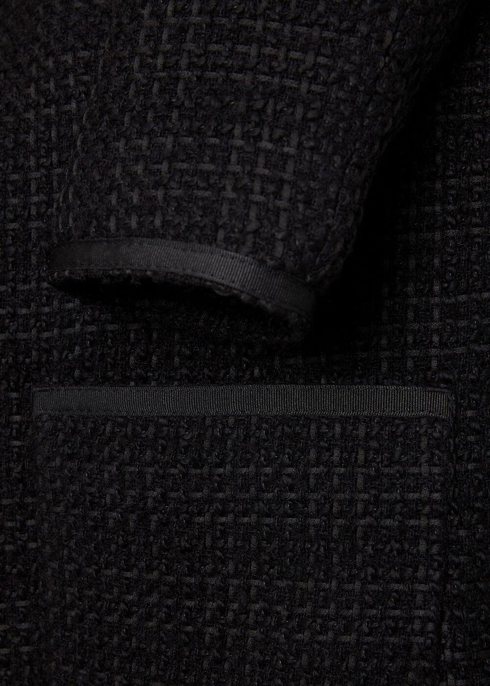 Elaine Tweed Coat, Black, hi-res