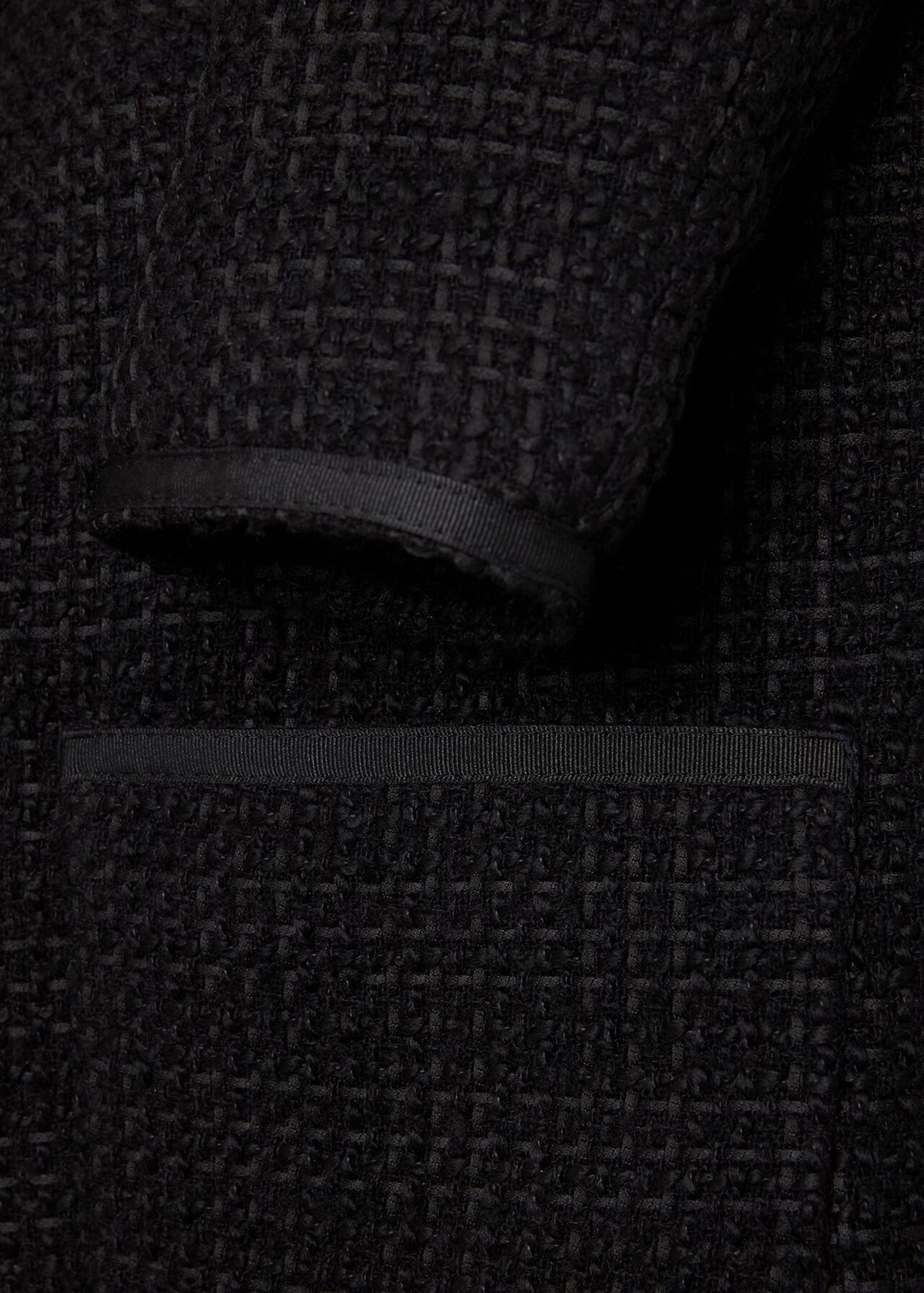 Elaine Tweed Coat, Black, hi-res