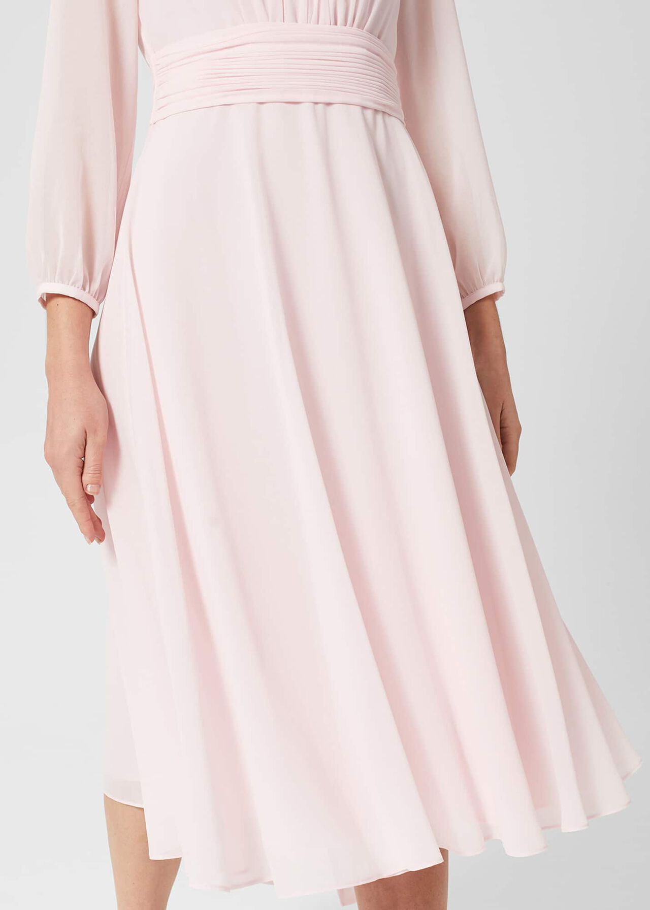 Arianne Fit And Flare Dress, Pale Pink, hi-res