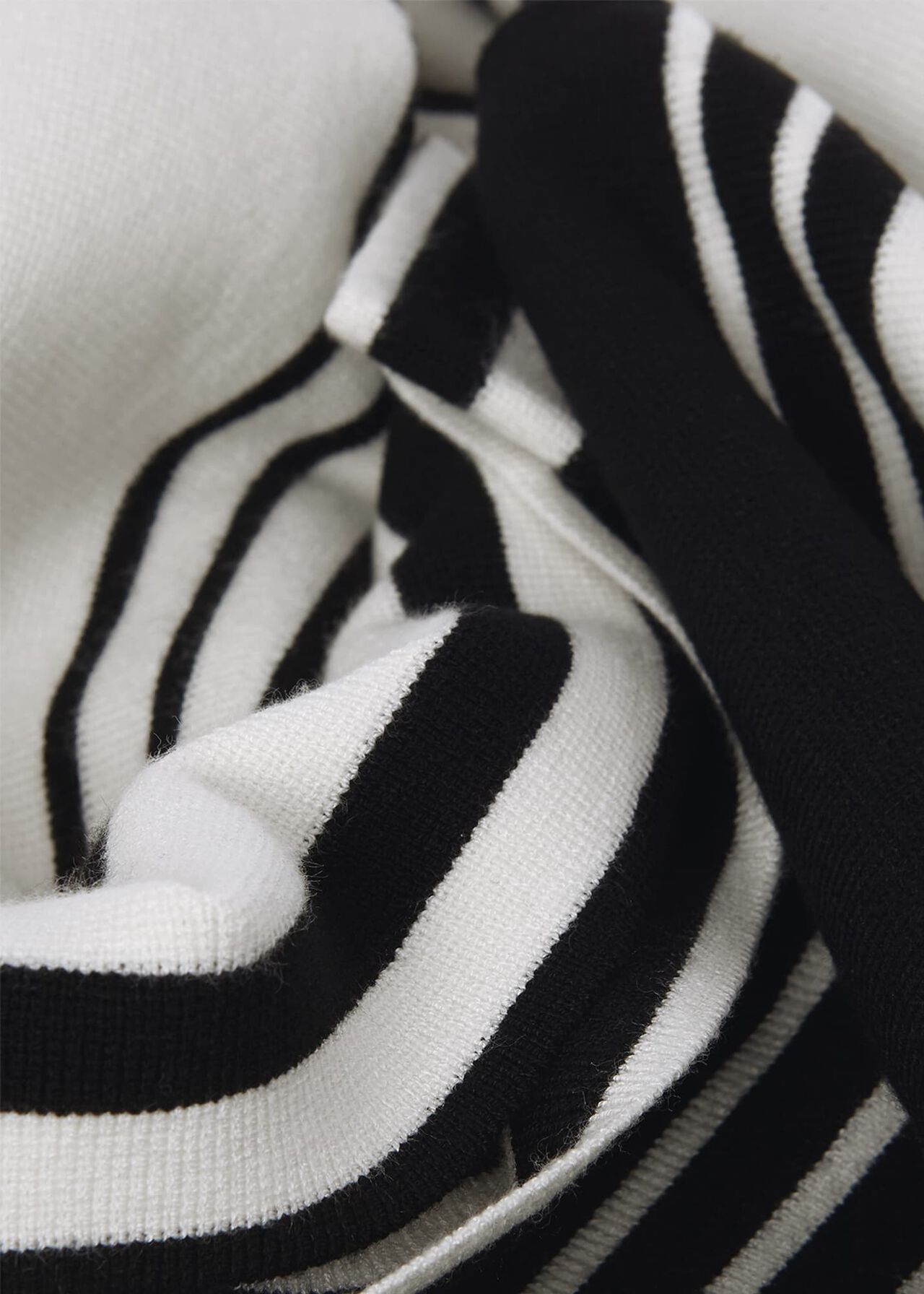 Brigitte Stripe Sweater, Ivory Black, hi-res