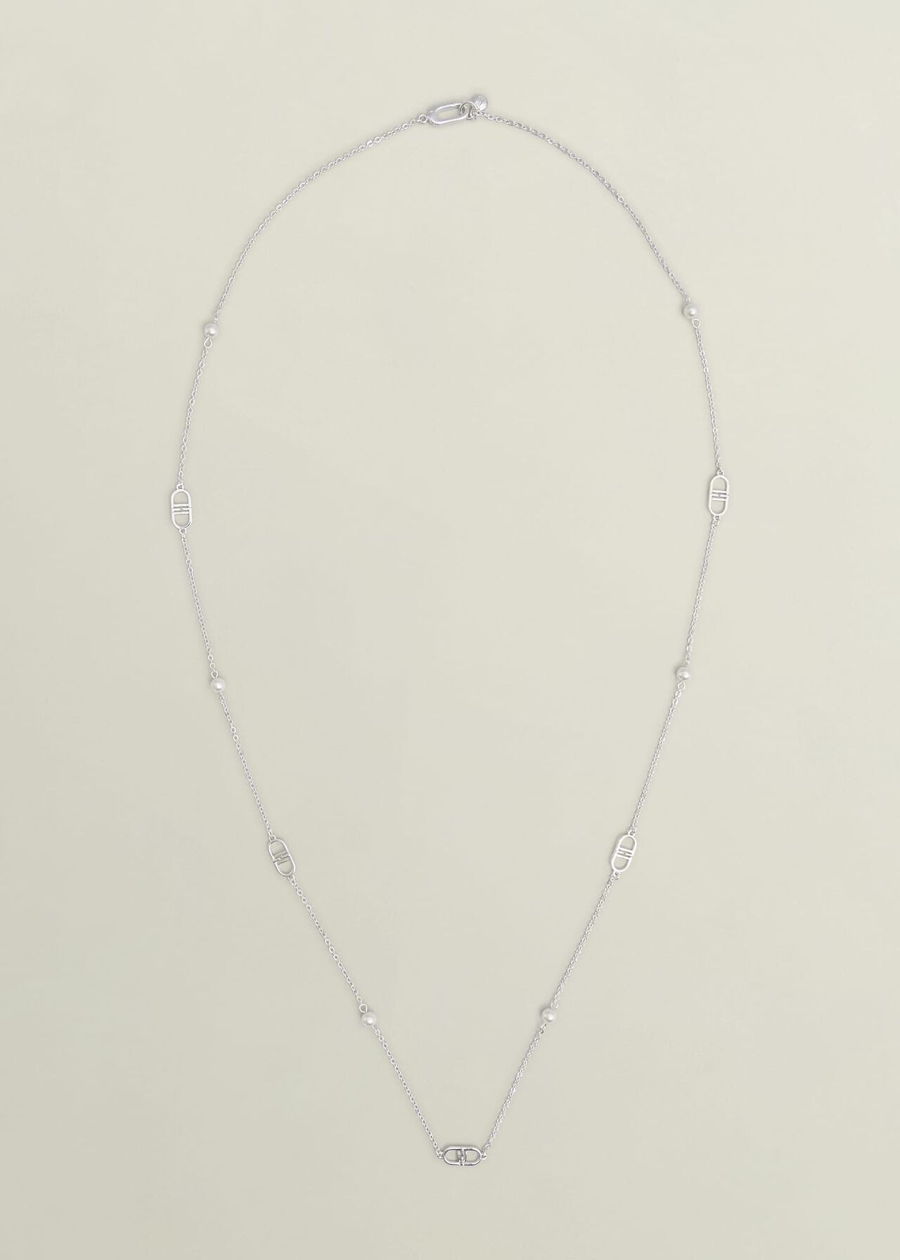 Bette Long  Silver Plated Necklace, Silver, hi-res