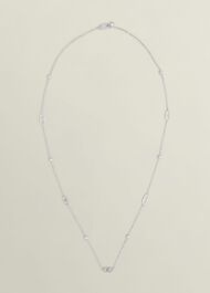 Bette Long  Silver Plated Necklace, Silver, hi-res