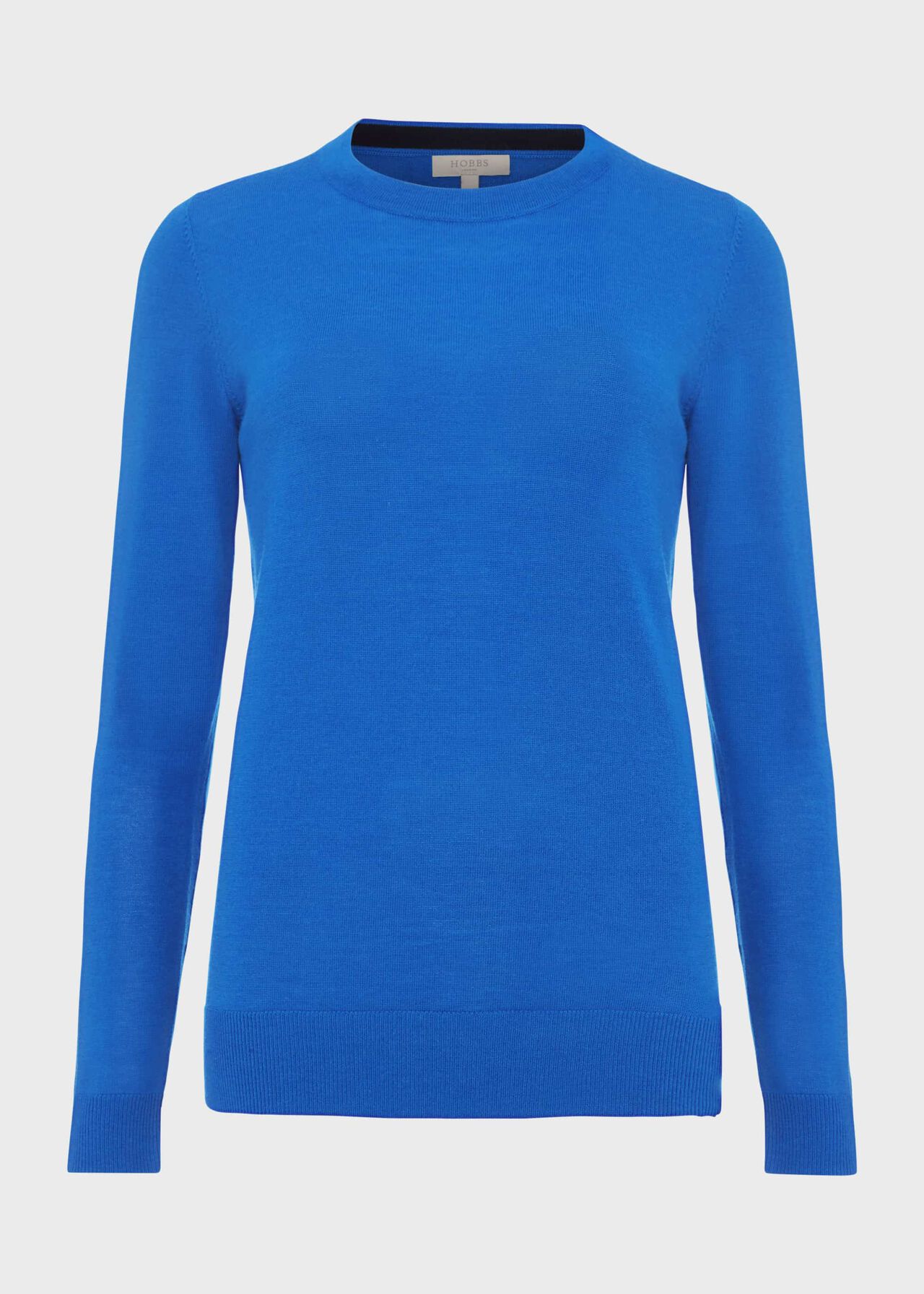 Penny Merino Wool Jumper, Cobalt, hi-res