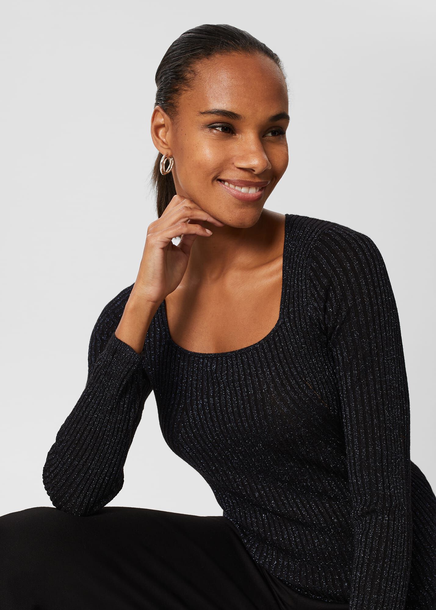 Square neck sweater hotsell