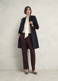 Martie Leather Court Shoes, Malbec Purple, hi-res