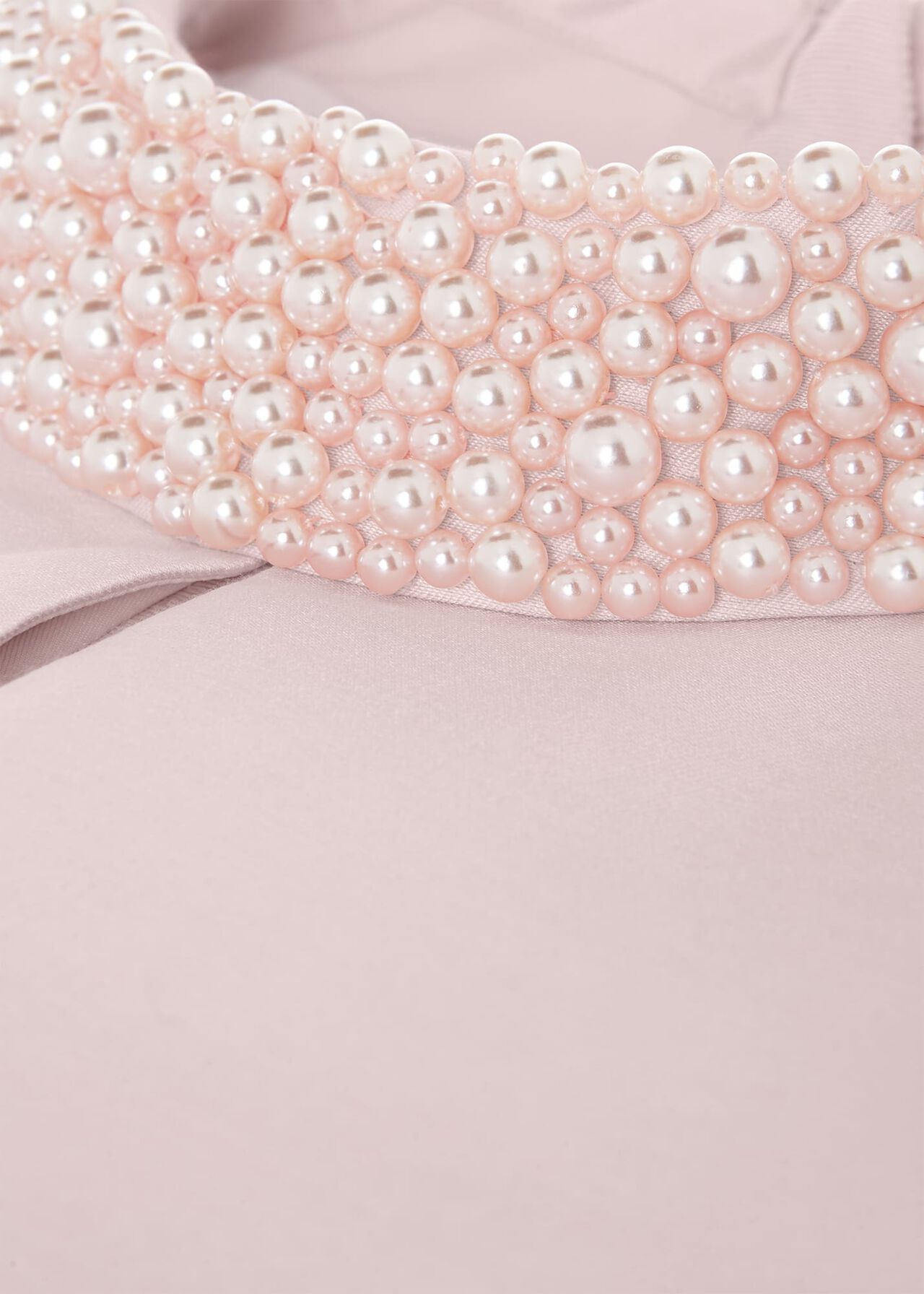 Marcella Silk Blend Beaded Dress, Pale Pink, hi-res