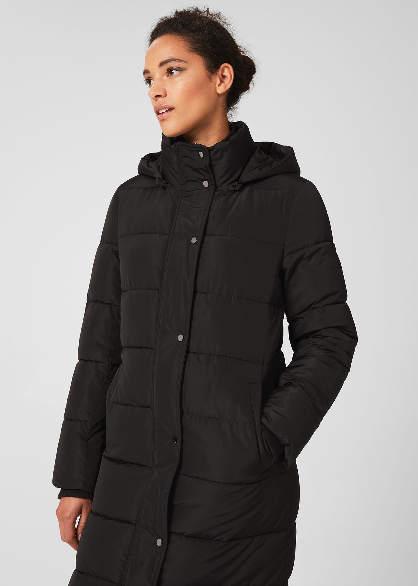 Hobbs black puffer coat cheap