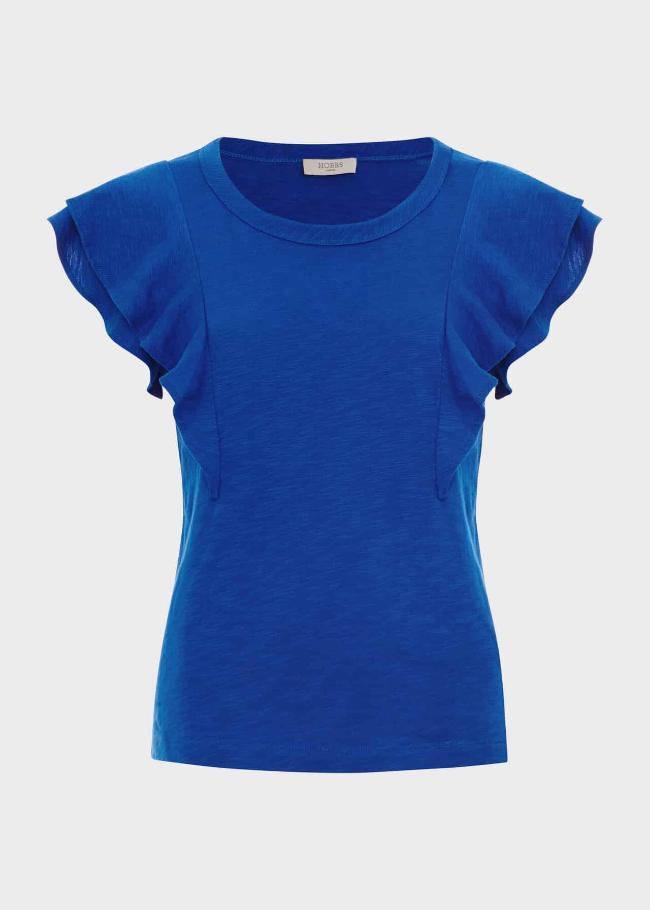 Isabella Cotton Slub Top, Atlantic Blue, hi-res