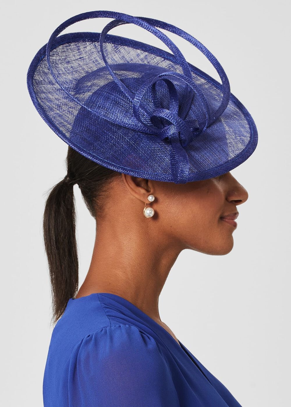 Shona Fascinator, Cobalt, hi-res