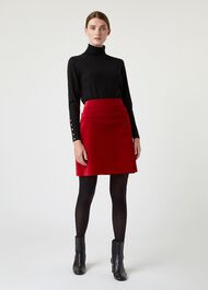 Vanetta Skirt, Red, hi-res