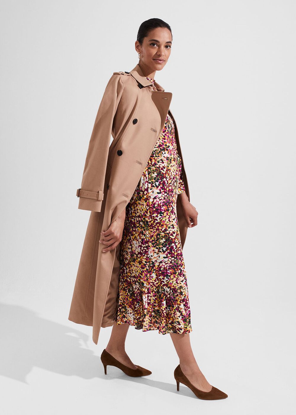 Petite Camellia Dress, Multi, hi-res