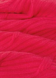 Malikah Wool Blend Cable Jumper, Pink, hi-res