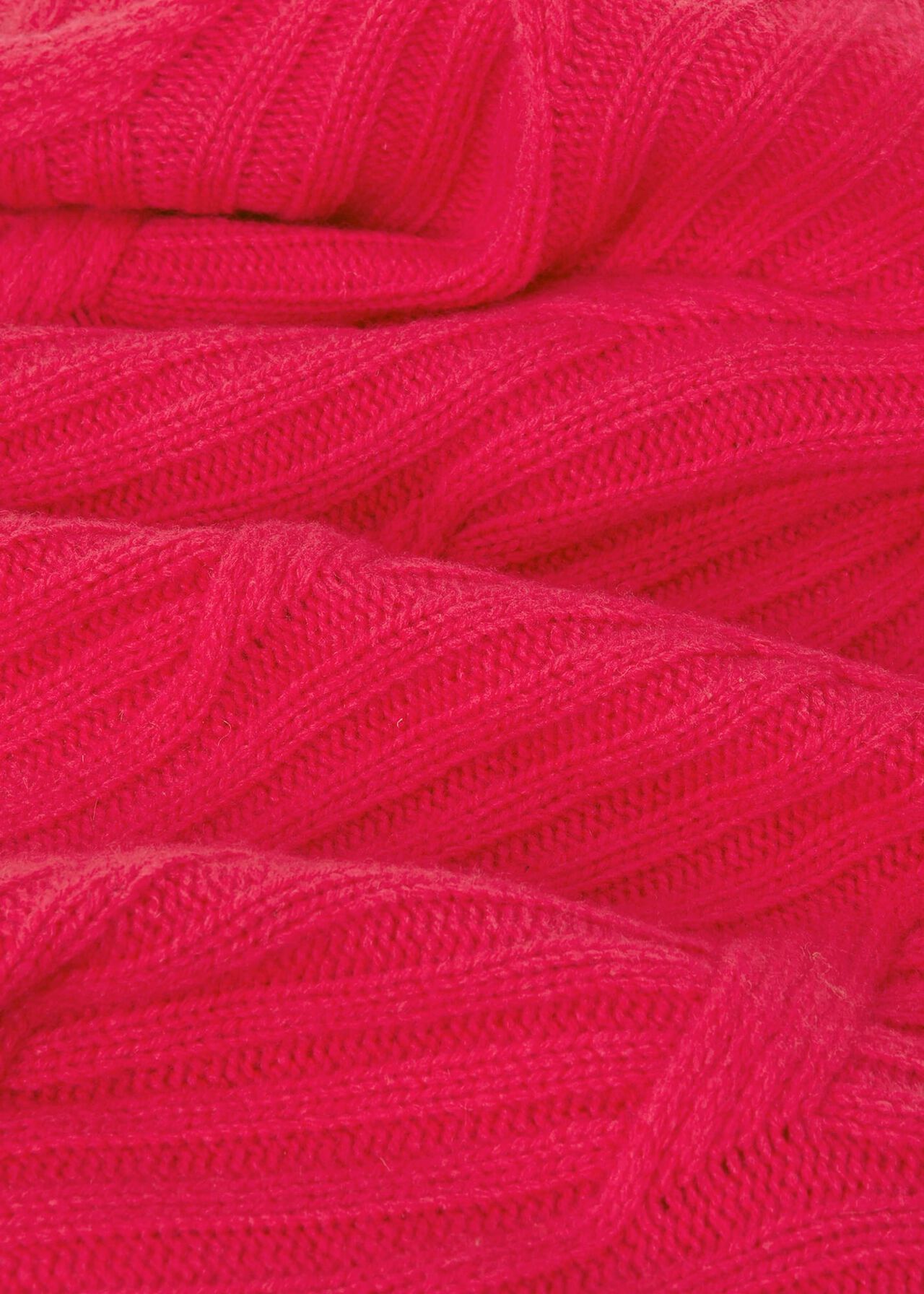 Malikah Wool Blend Cable Jumper, Pink, hi-res