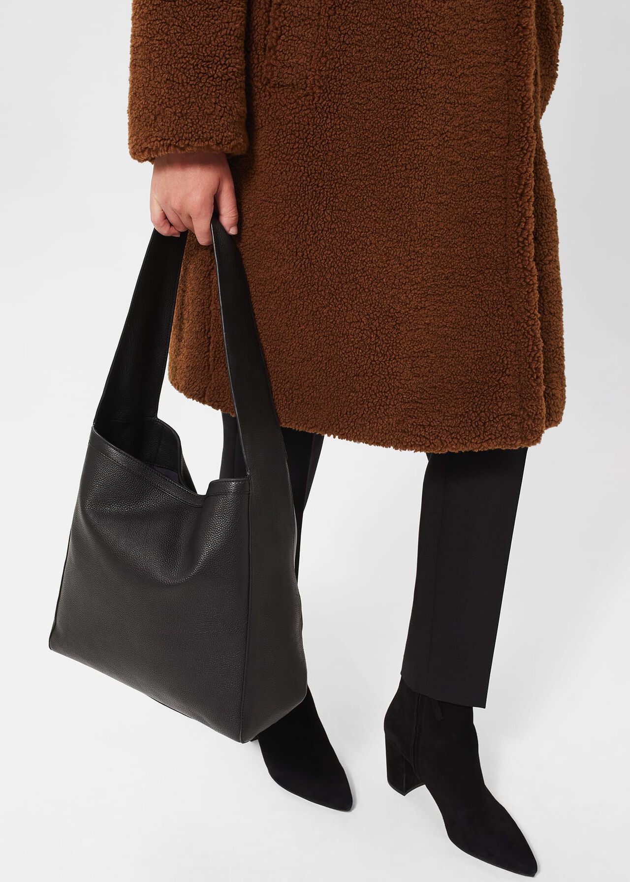 Filey Hobo Bag, Black, hi-res