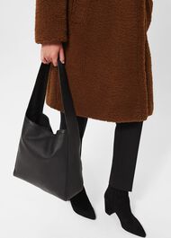 Filey Hobo Bag, Black, hi-res