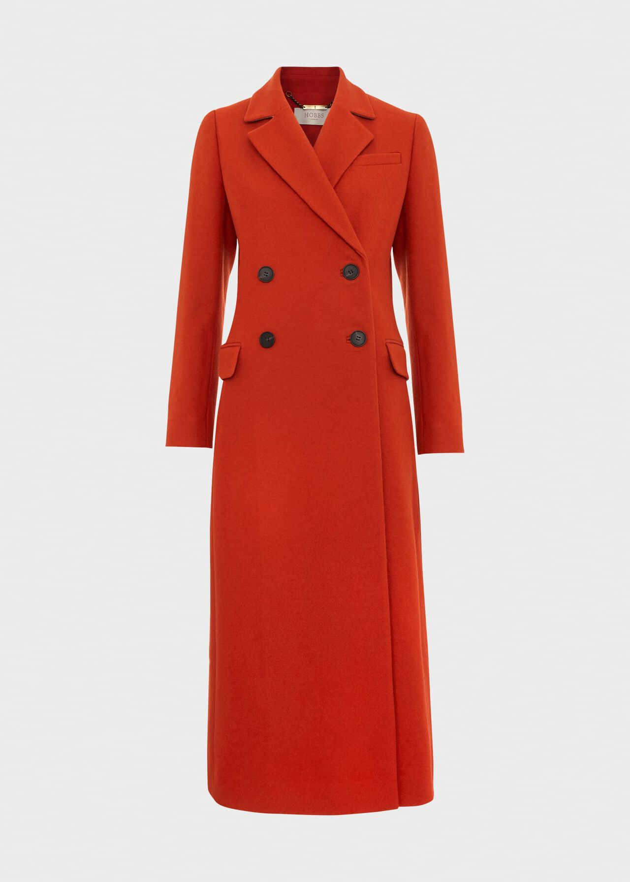 Mireya Wool Blend Coat, Orange, hi-res