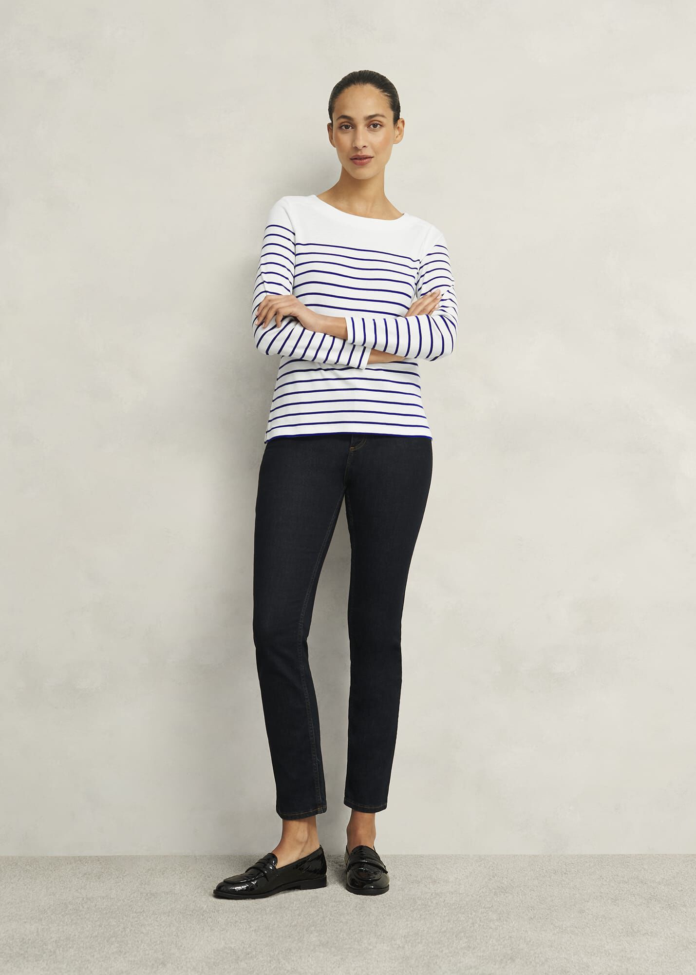 Constance Cotton Striped Top | Hobbs US |