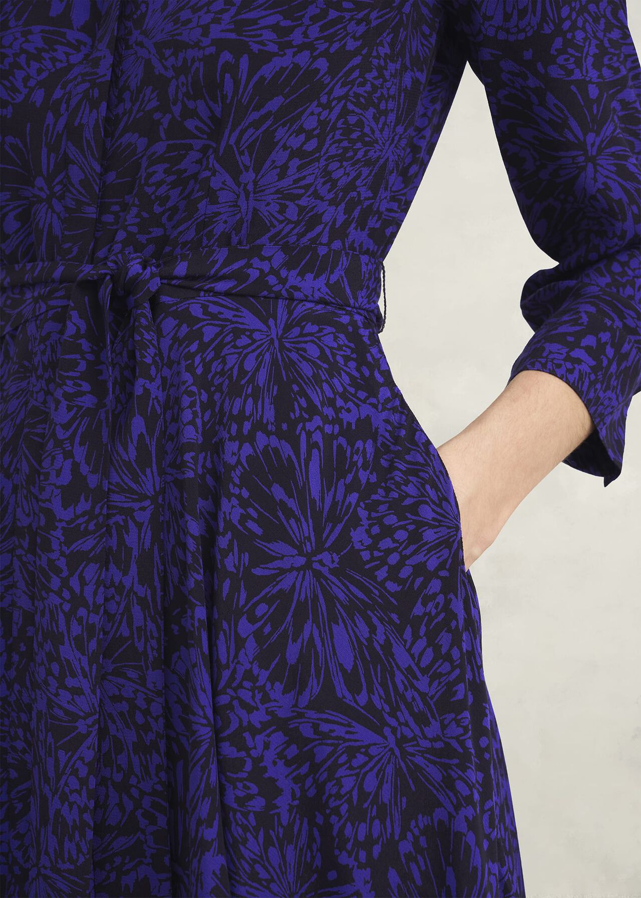 Lainey Dress, Navy Blue, hi-res