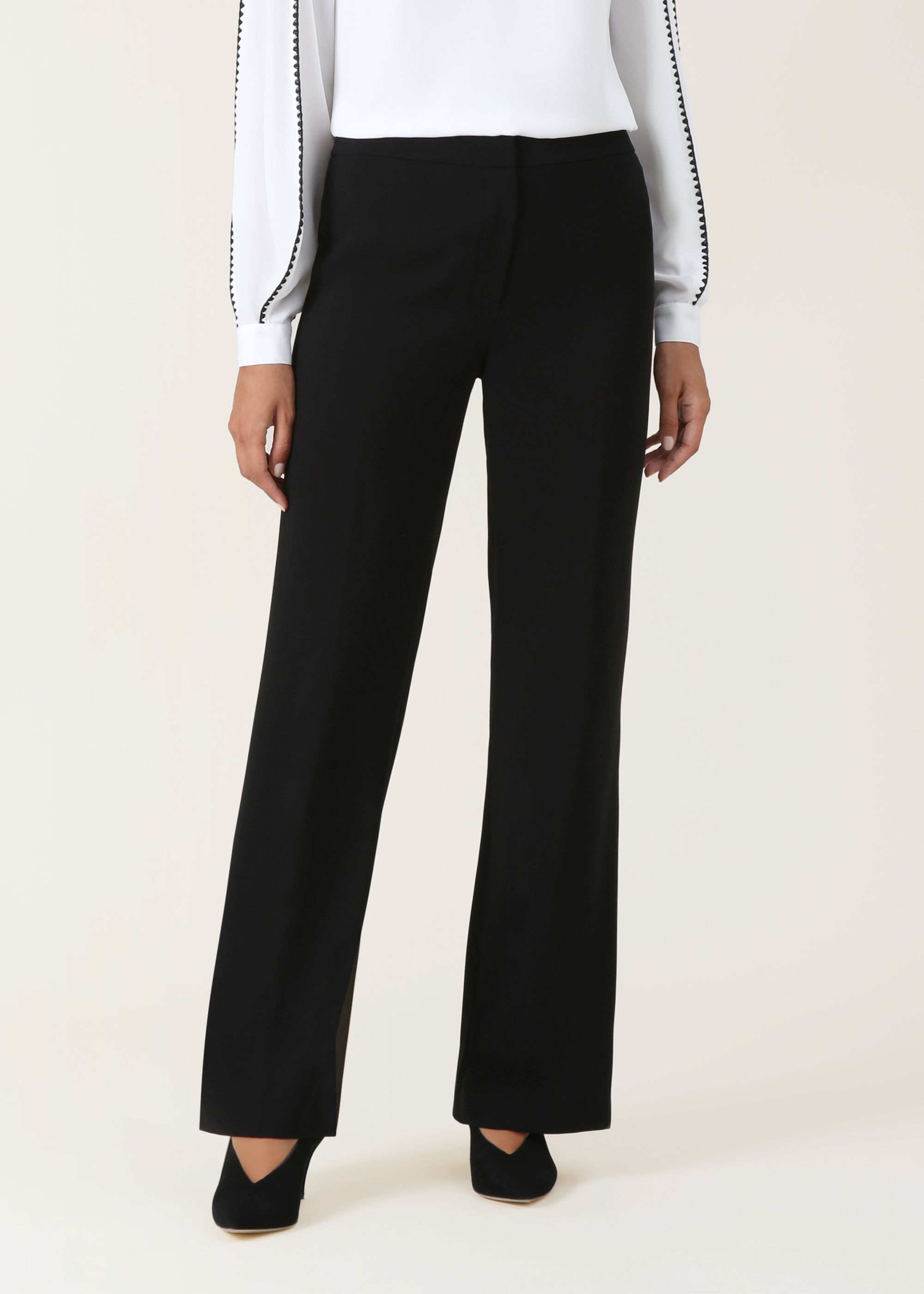 Hobbs black trousers clearance