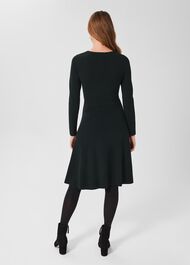 Joy Knitted Dress, Forest Green, hi-res