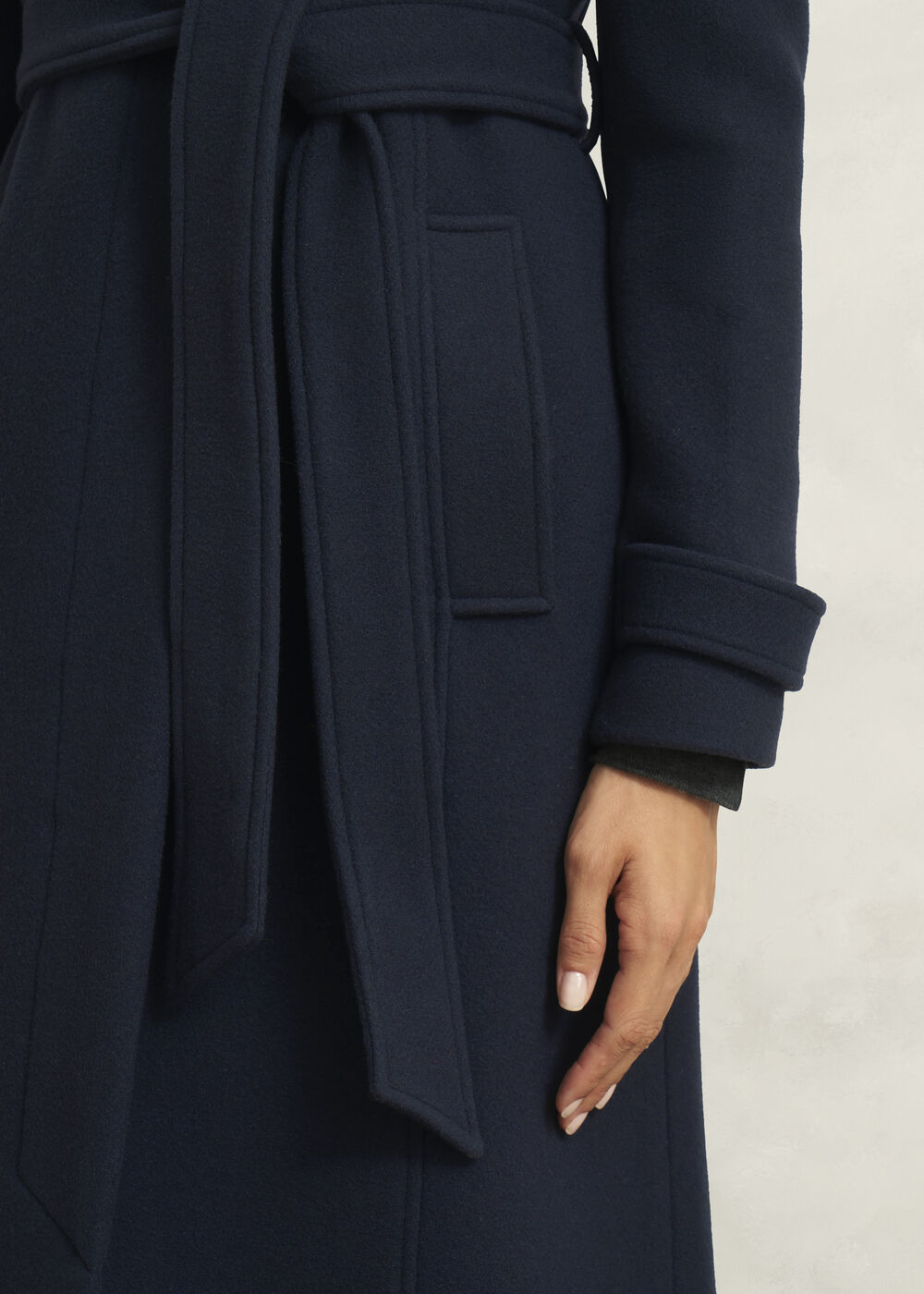 Petite Celeste Wool Blend Coat, Navy, hi-res