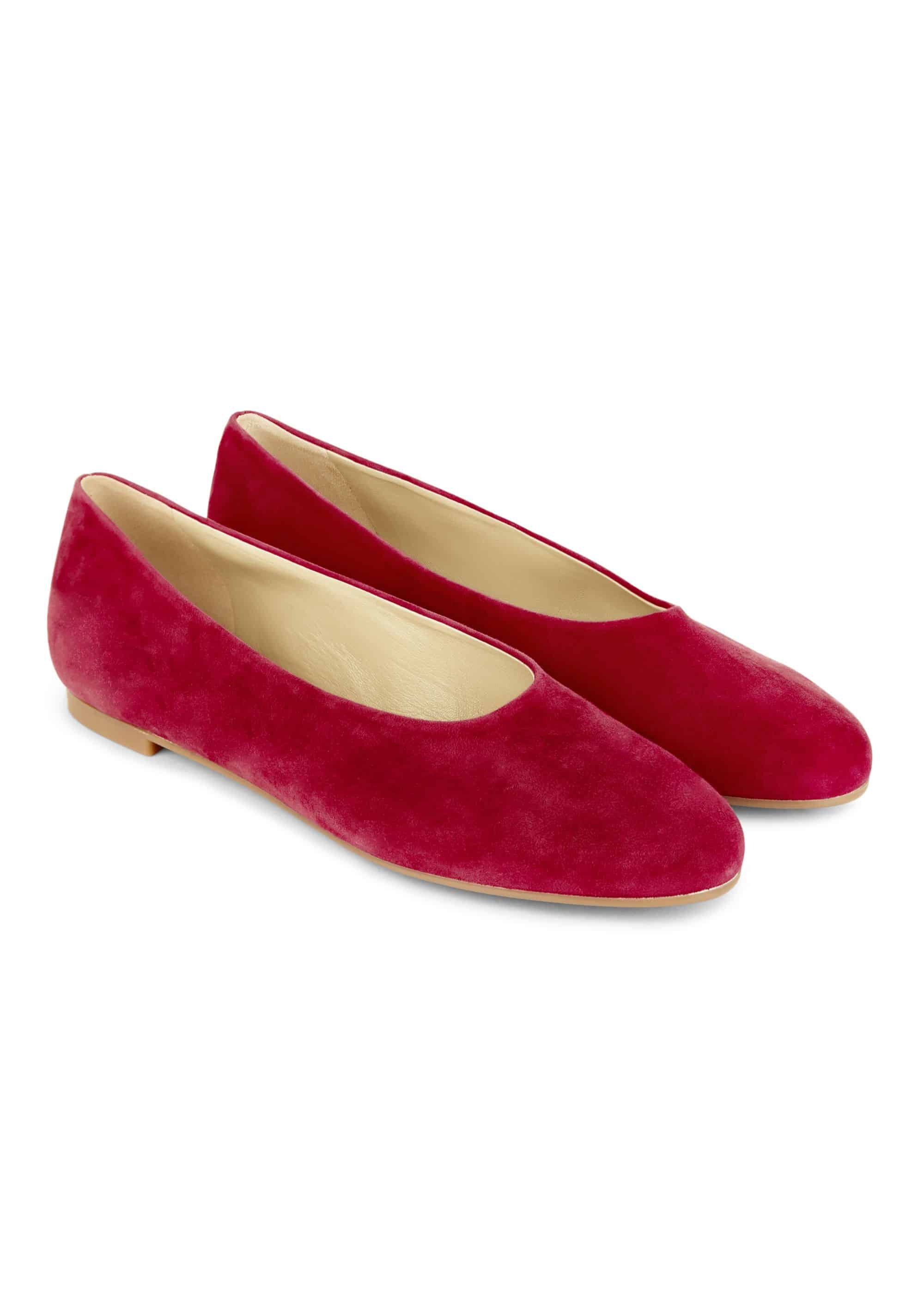 cerise pink flat shoes